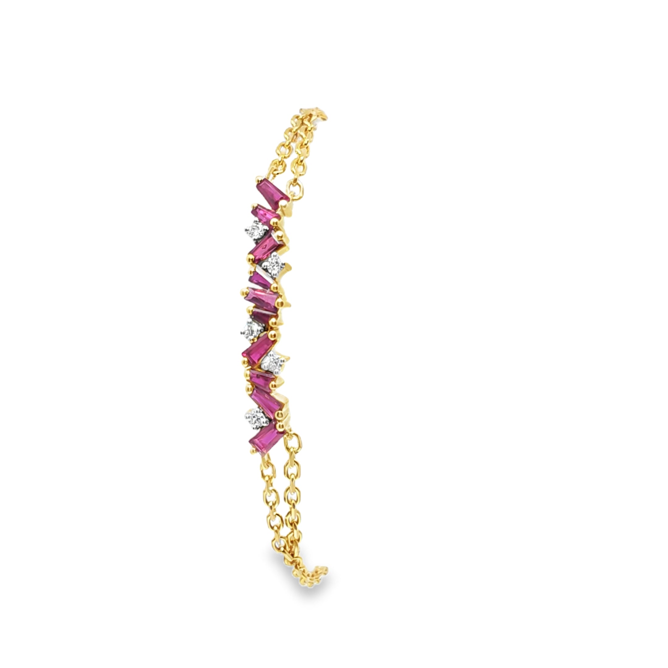Ruby Tapered 3 cm bracelet