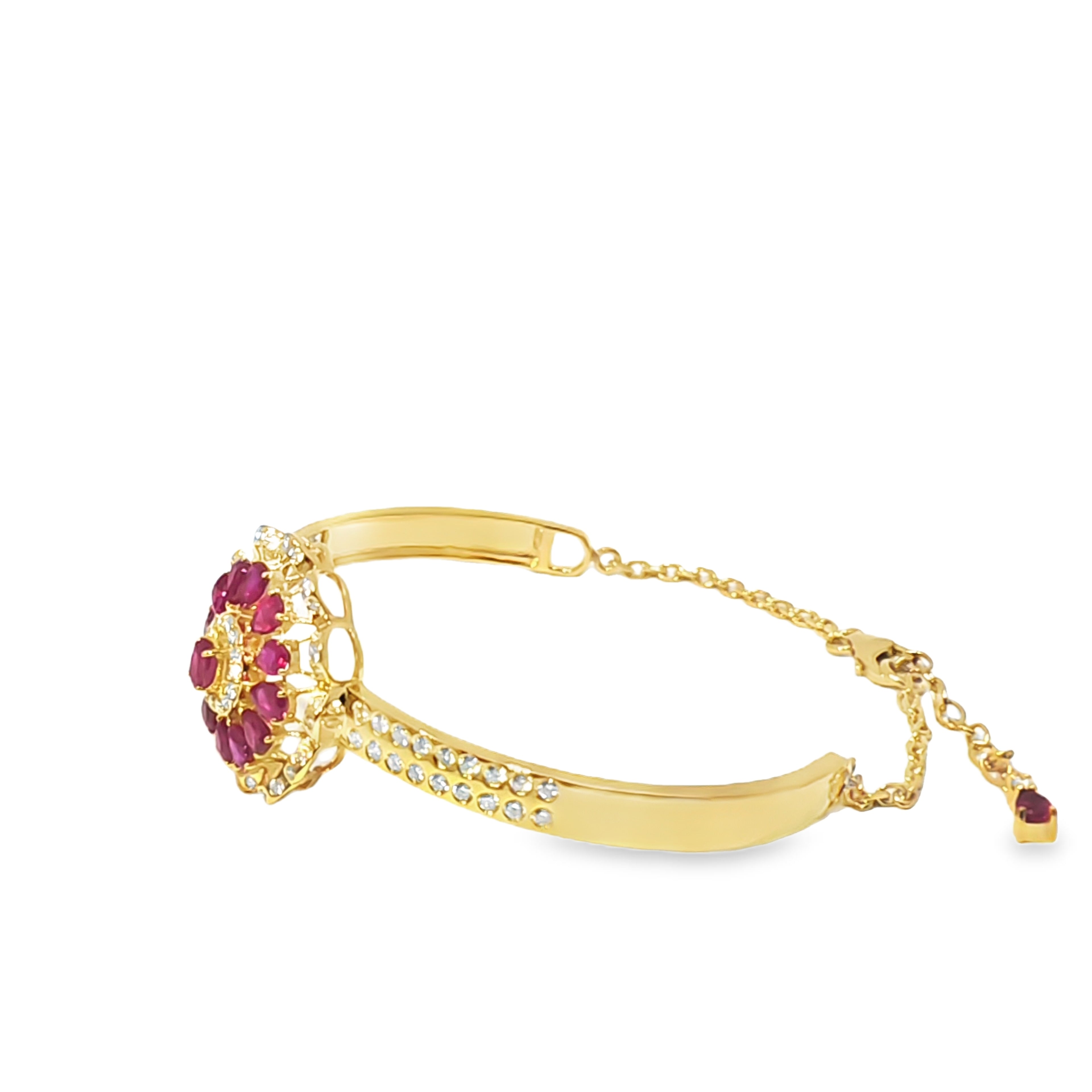 One Flower Semi Bangle