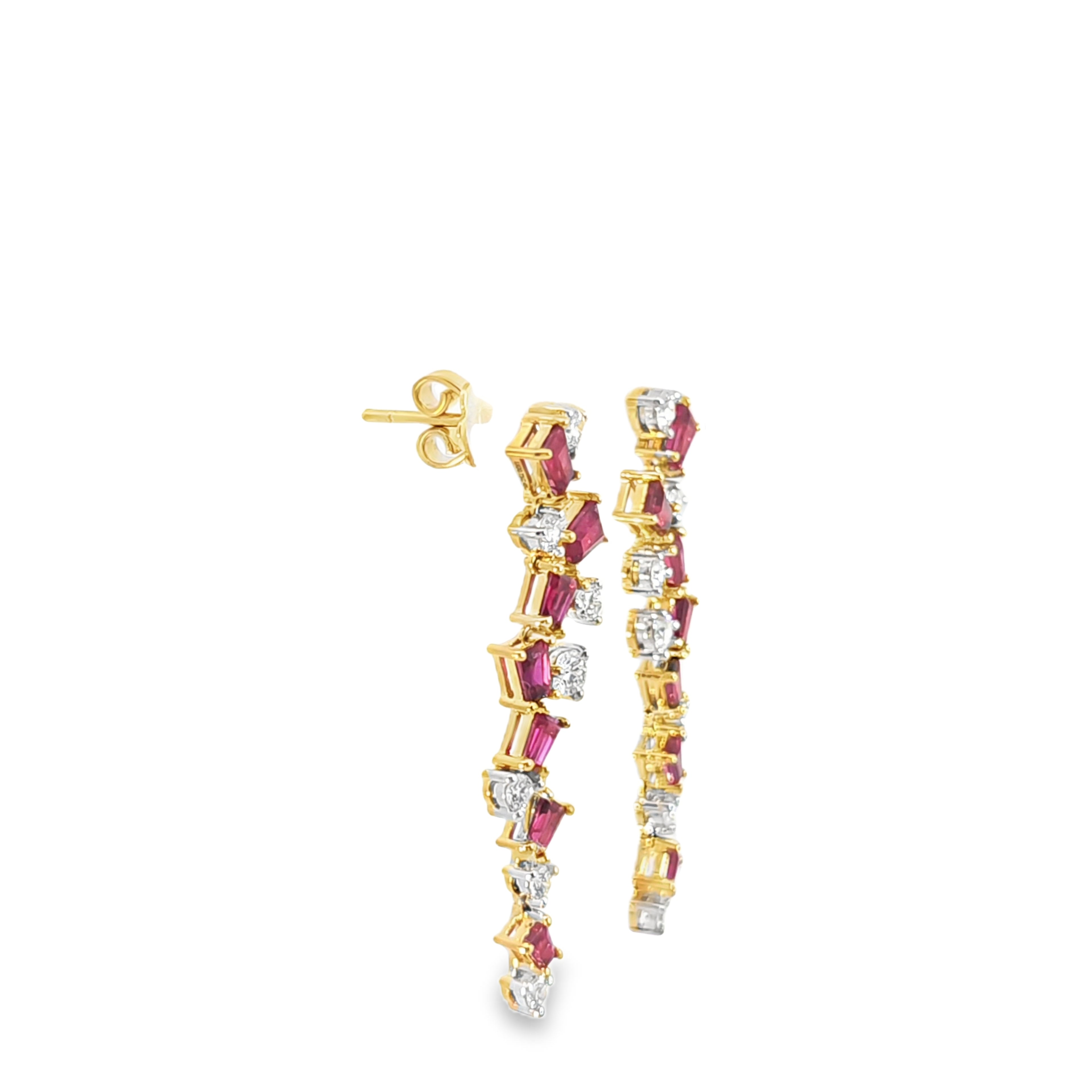 Ruby Tapered Set Earrings