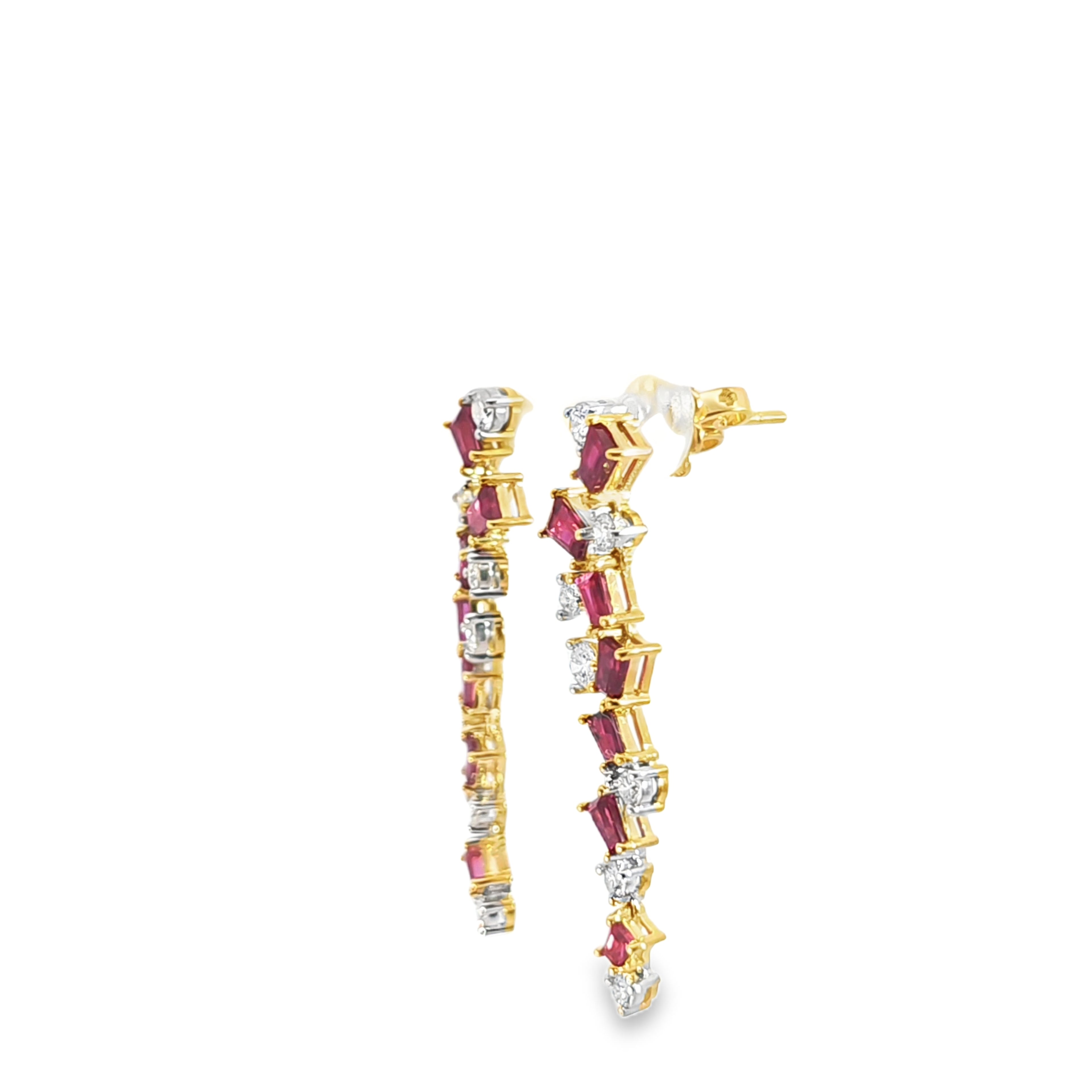 Ruby Tapered Set Earrings