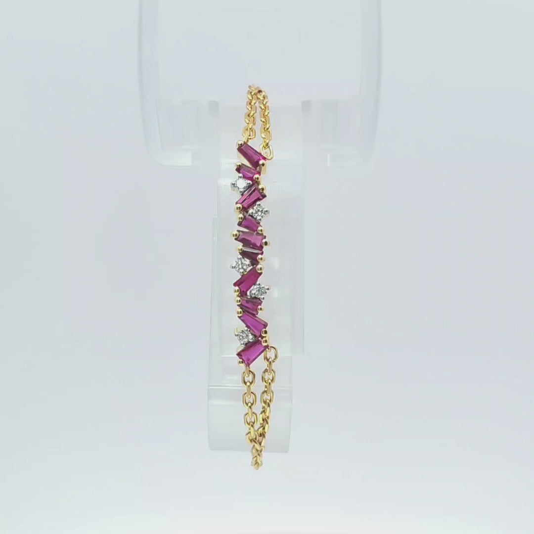 Ruby Tapered 3 cm bracelet