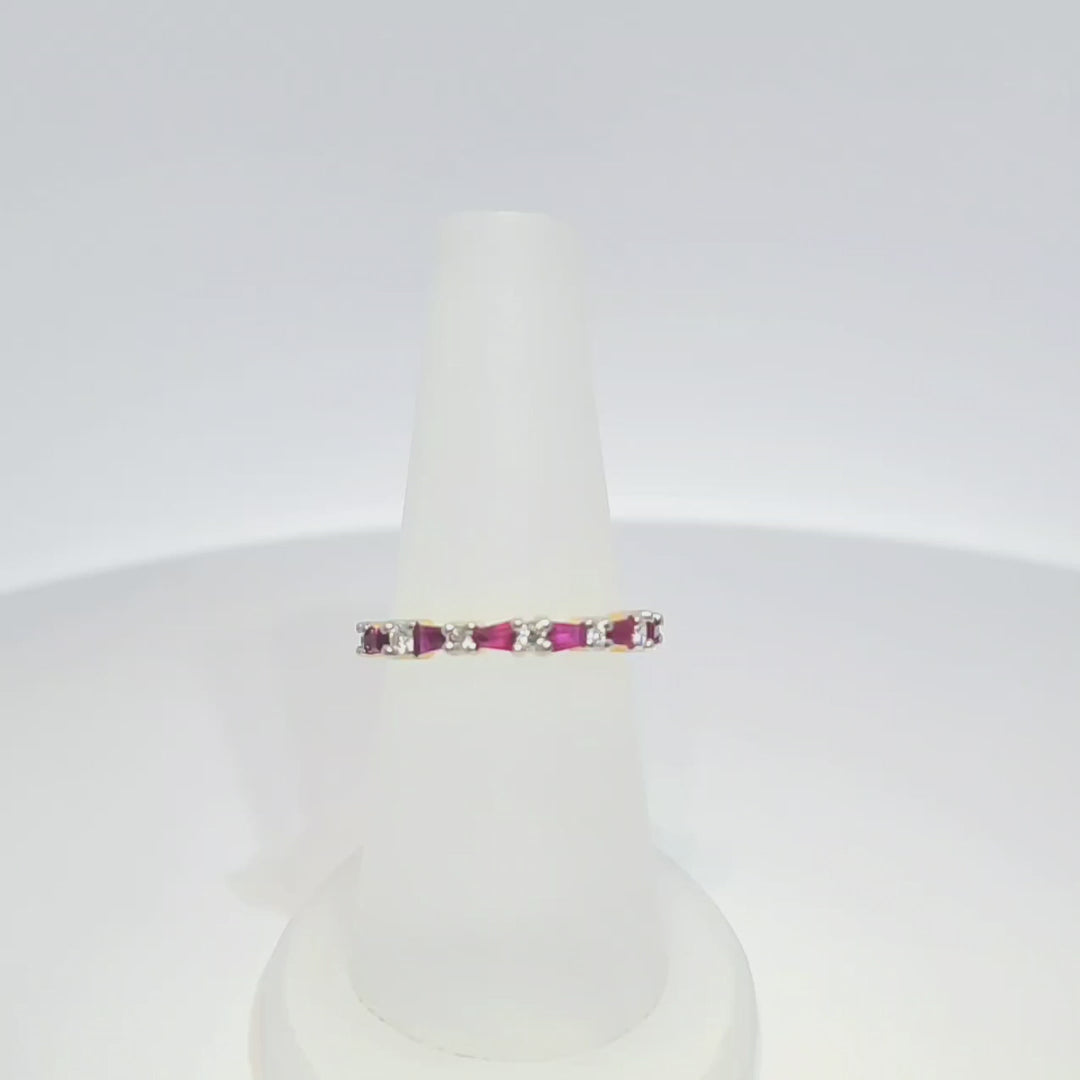 Ruby Tapered Ring